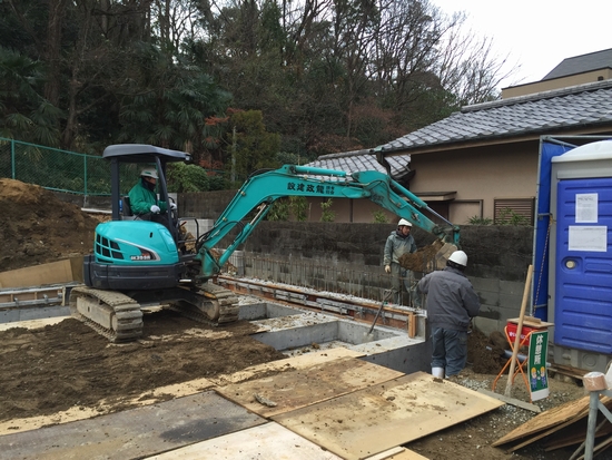 RCで創る四季を楽しむ邸宅･･基礎が完成しました！⑤三和建設のコンクリート住宅＿blog 鉄筋コンクリートの家　宝塚